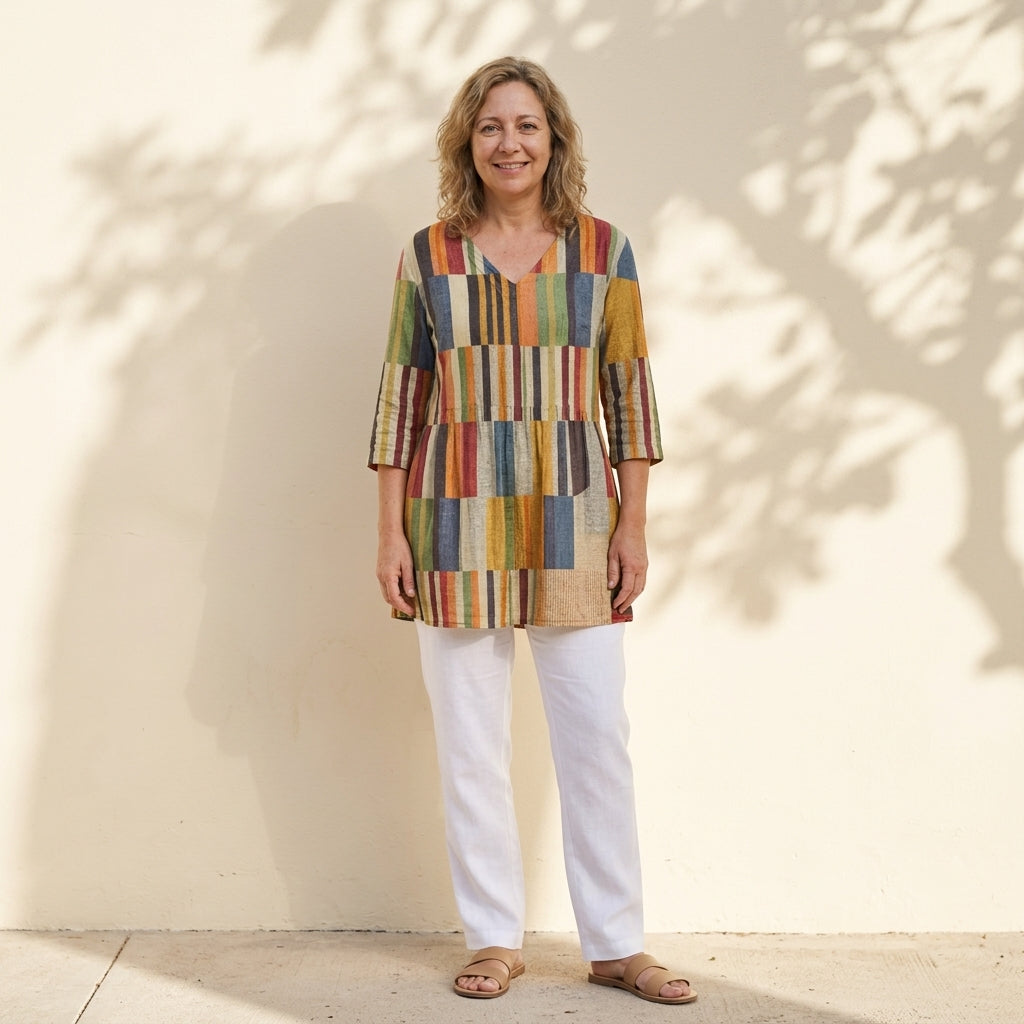 Aurora | Blusa larga con escote en V