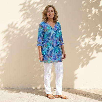 Julia | Blusa larga con escote en V