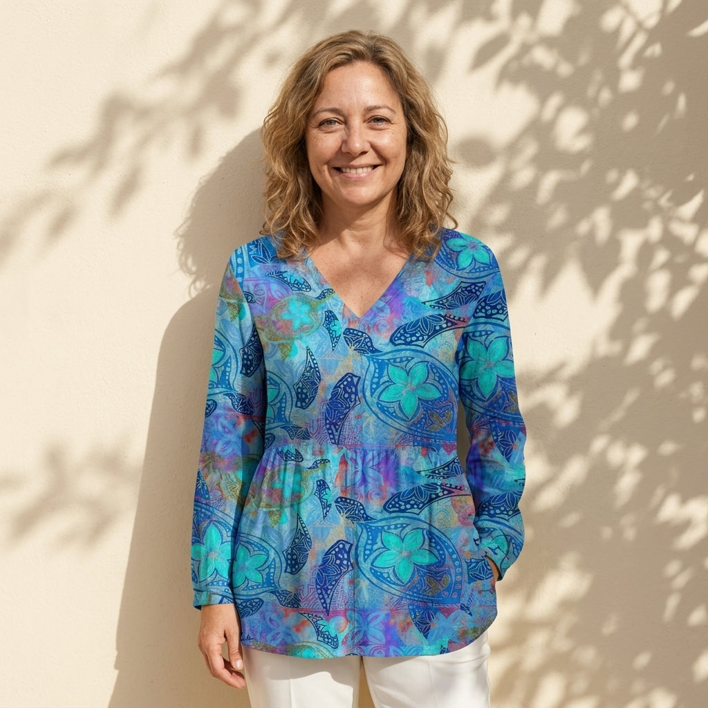 Julia | Blusa larga con escote en V